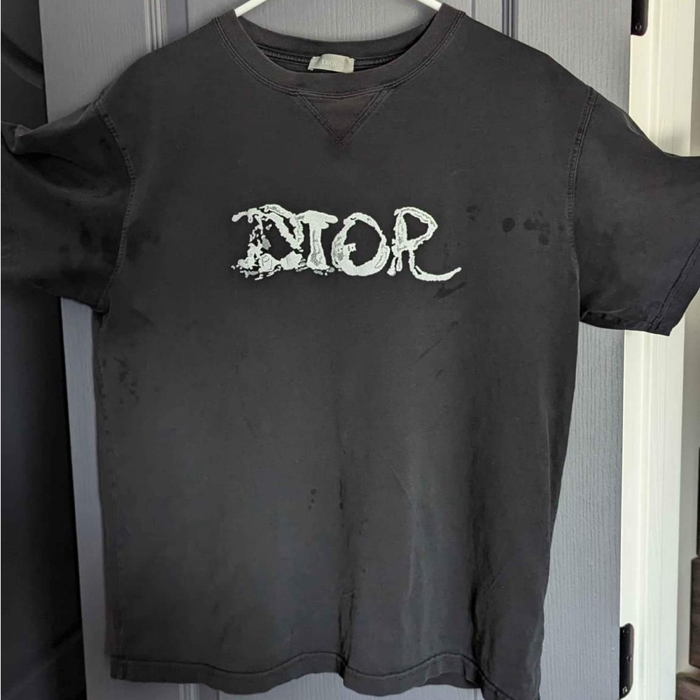 Dior peter doig black and white tee